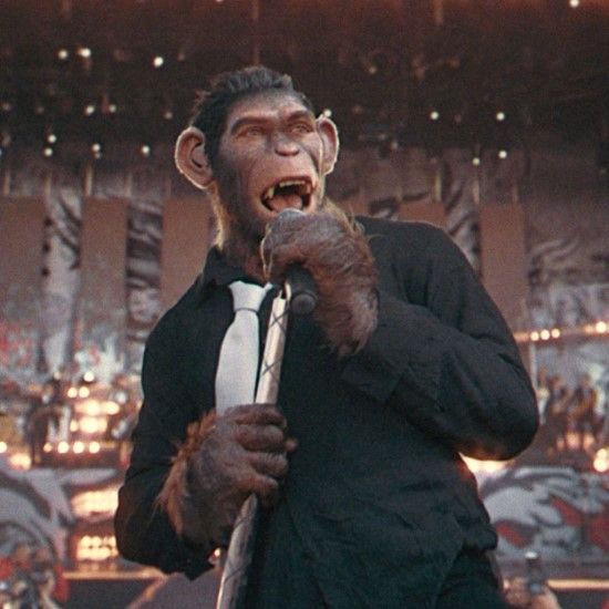 Film: Better Man (2025) Over Robbie Williams.