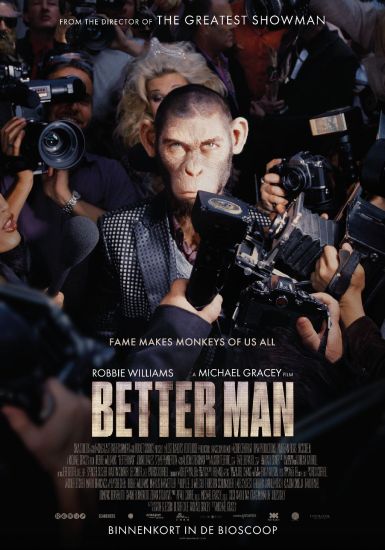 Film: Better Man (2025) Over Robbie Williams.